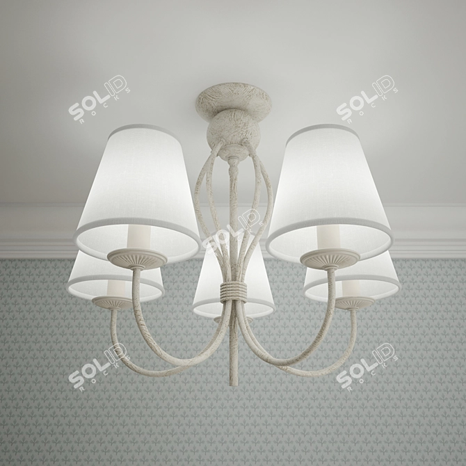 Elegant Alfa Irma Chandelier 3D model image 2