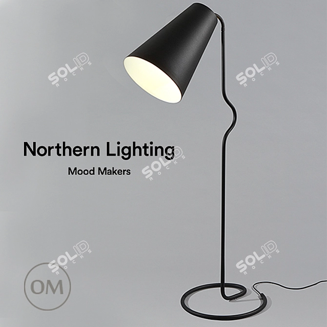 Bender Lamp: Unique Illumination Solution 3D model image 1