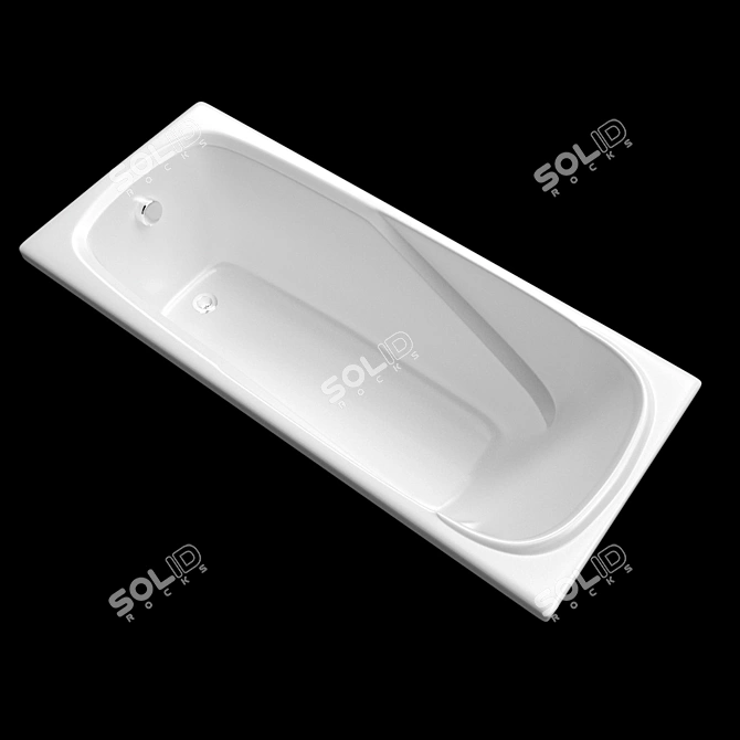 Luxury Vanda II Bath 3D model image 1