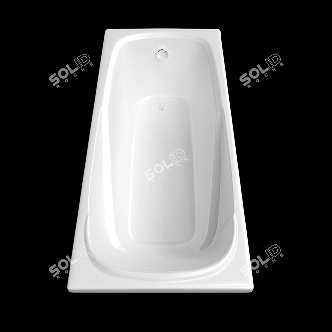 Luxury Vanda II Bath 3D model image 2