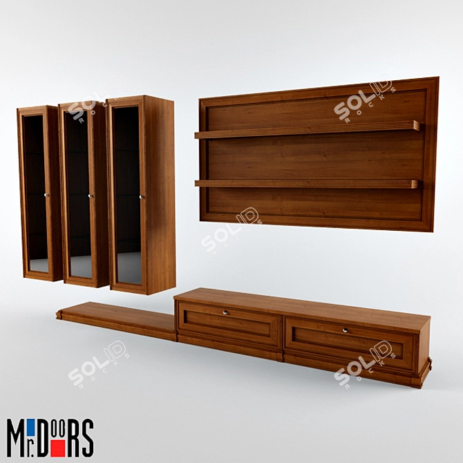 Elegant MrDoors Composition 3D model image 1