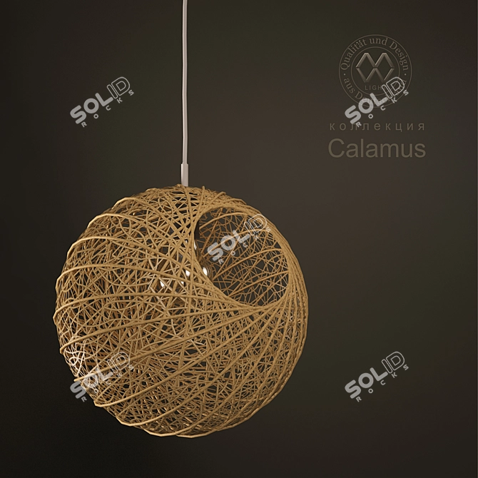 Chic Chrome Pendant Lamp 3D model image 1