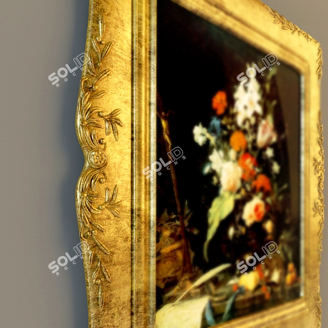 Vintage Style Frame 3D model image 2