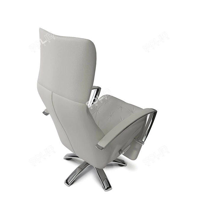 Luxurious JORI Square Chair 3D model image 2