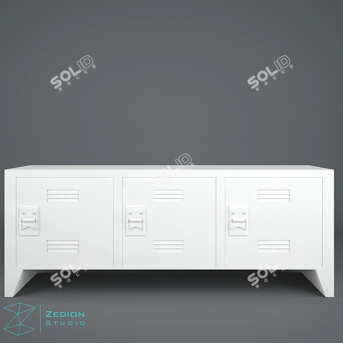 Zed Modern Sideboard 3D model image 2