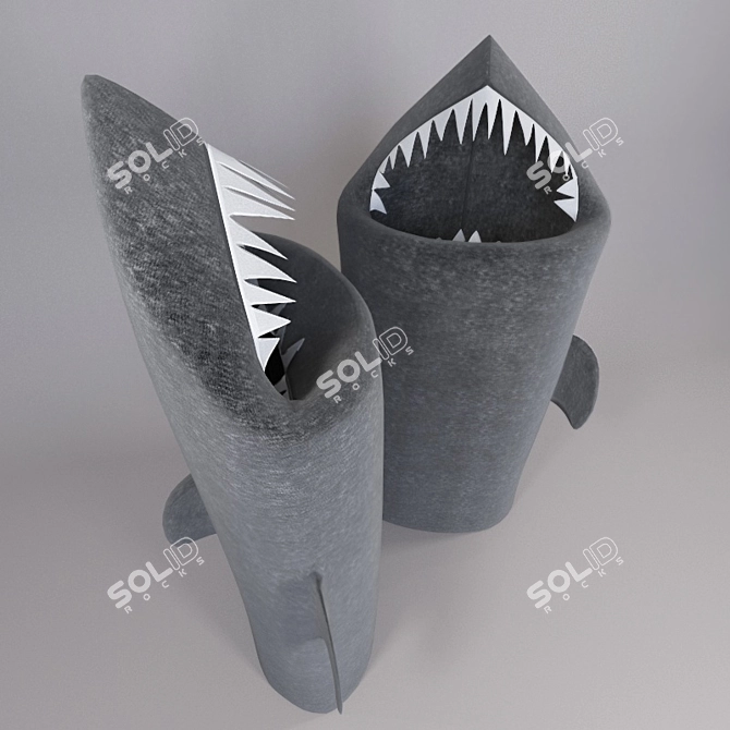 Hungry Shark Laundry Basket 3D model image 1