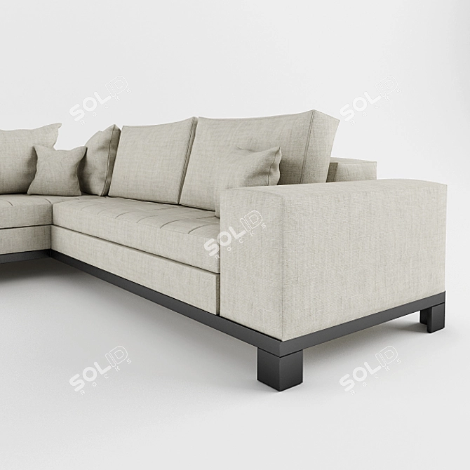 Cozy Corner Sofa: IKEA NOGERSUND 3D model image 2