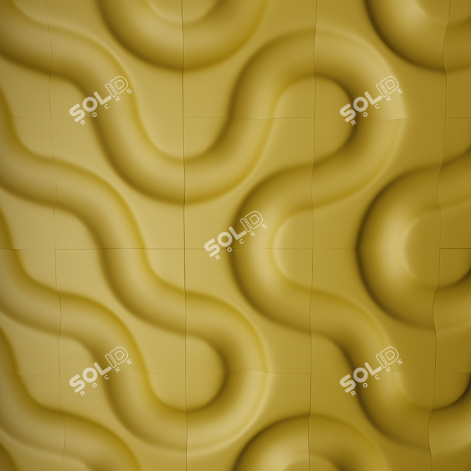 Eco-friendly 3D Gypsum Panels 3D model image 1