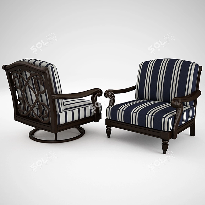 Kingstown Sedona Swivel Lounge Chair 3D model image 1