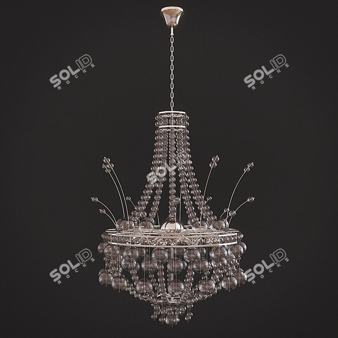 Elegant IPE Cavalli Glass Chandelier 3D model image 1