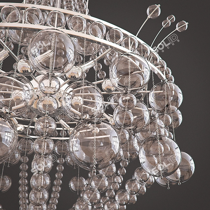 Elegant IPE Cavalli Glass Chandelier 3D model image 3