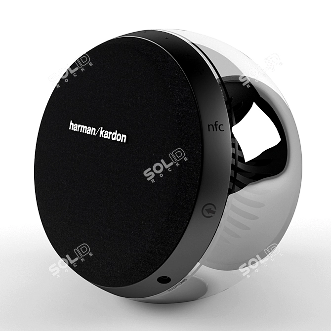 Premium Sound: Harman Cardon Speakers 3D model image 1