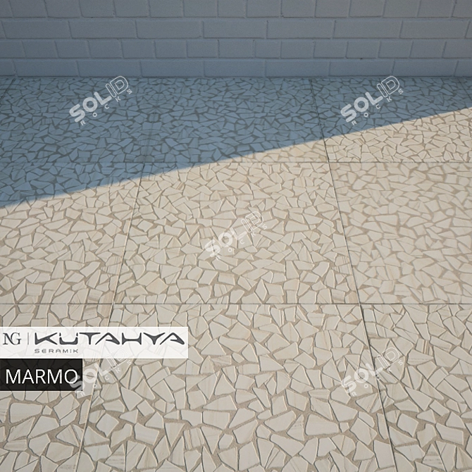 Kutahya Seramik Marmo: Elegant Floor Tiles 3D model image 3