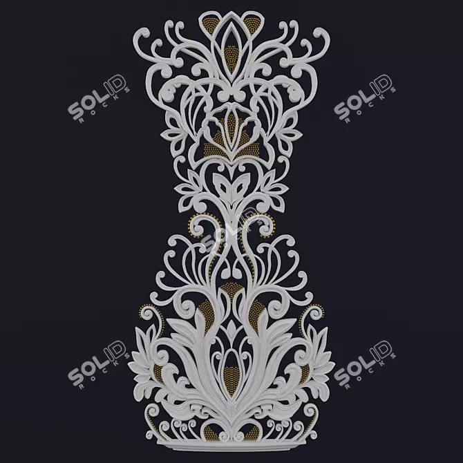 Elegant Pattern Pitcher 3D model image 1