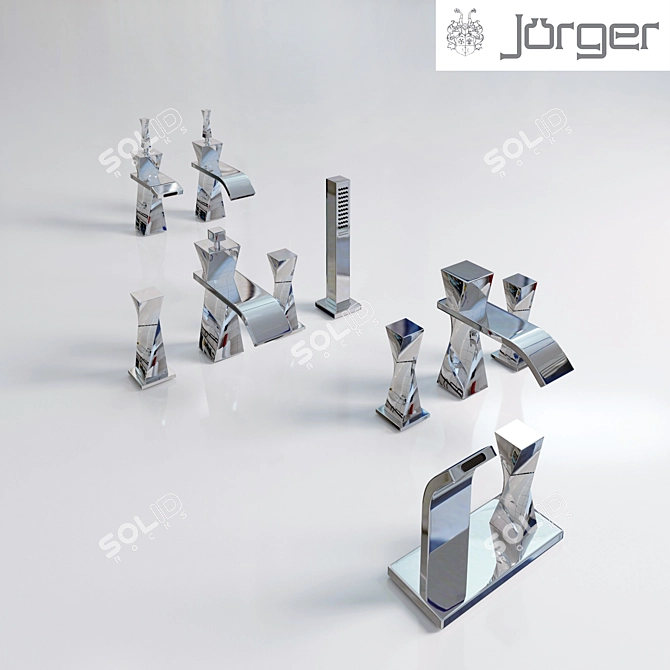 Jorger Turn: Elegant Faucet Collection! 3D model image 1