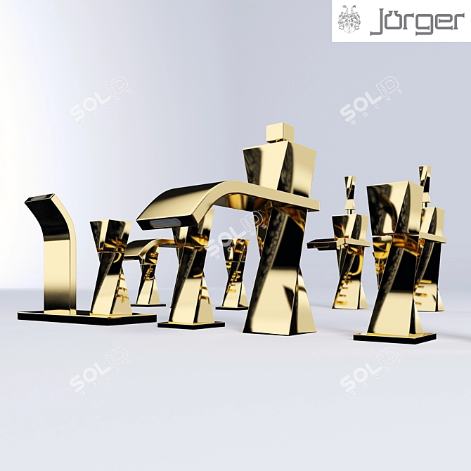 Jorger Turn: Elegant Faucet Collection! 3D model image 2