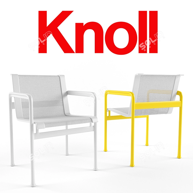 Walter Knoll 1966 Chair: Timeless Outdoor Elegance 3D model image 1