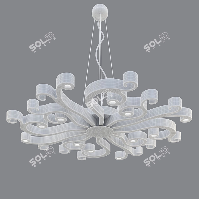 Elegant Masiero Virgo Pendant 3D model image 2