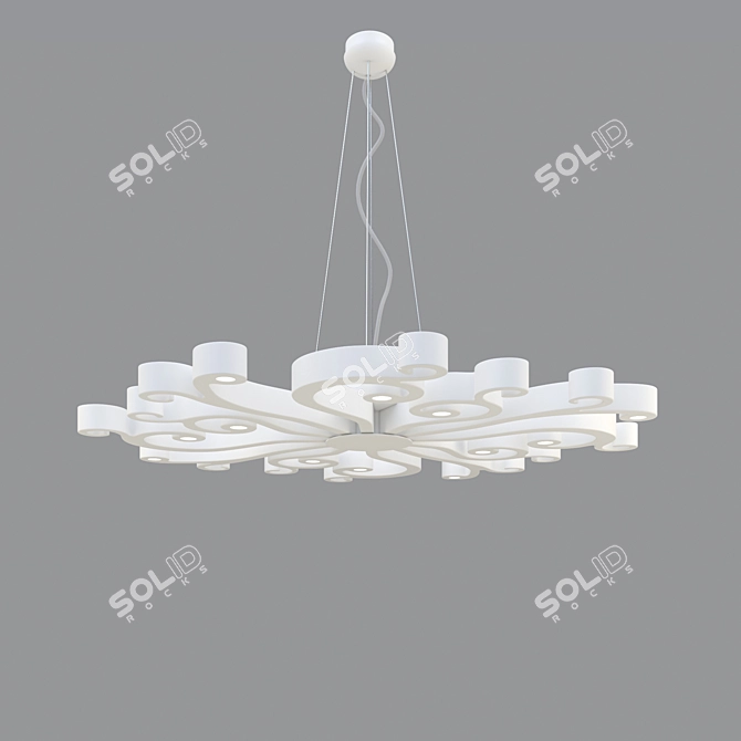 Elegant Masiero Virgo Pendant 3D model image 3