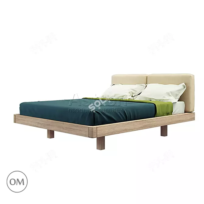 Vega Bed: Stylish and Functional 3D model image 1