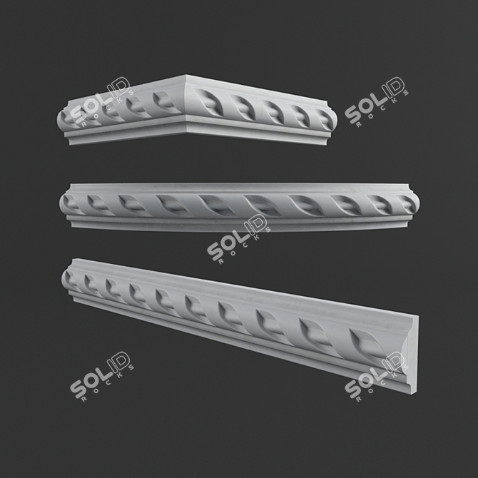 Versatile Molding for Elegant Finishes 3D model image 1