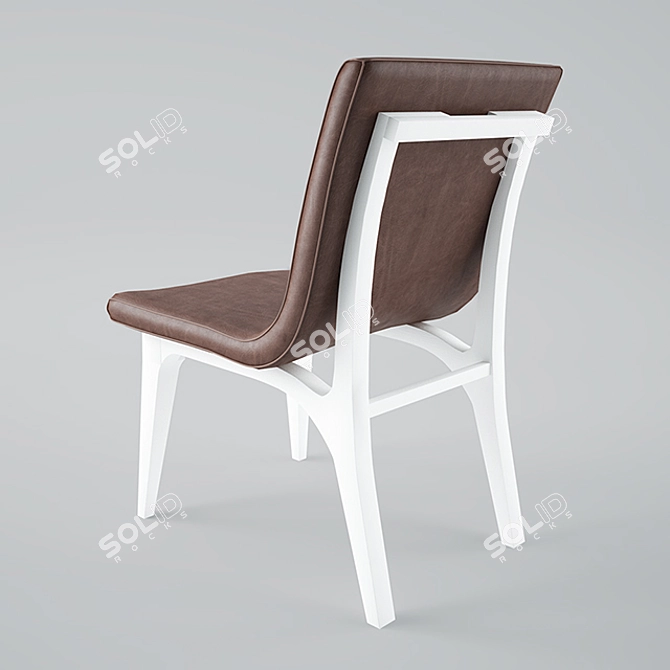 Elegant MARCHETTI Chair MM625 3D model image 2