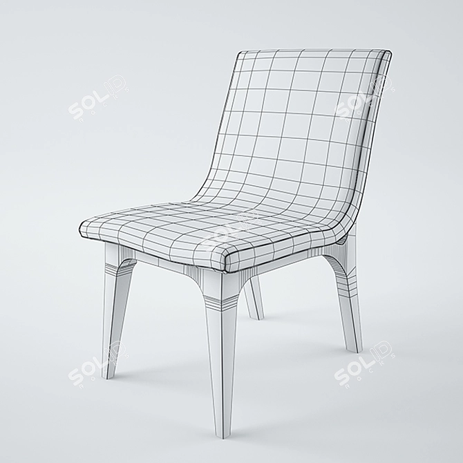 Elegant MARCHETTI Chair MM625 3D model image 3
