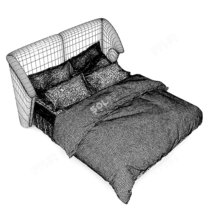 Contemporary Tepe Home Bed 3D model image 3
