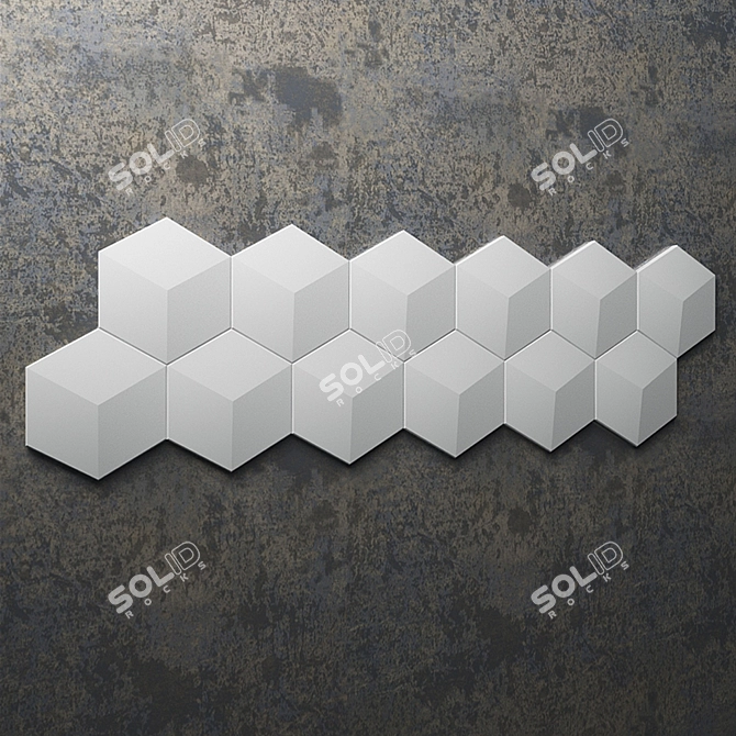 ARSTYL CUBE Wall Panel: Modernize Your Space 3D model image 1