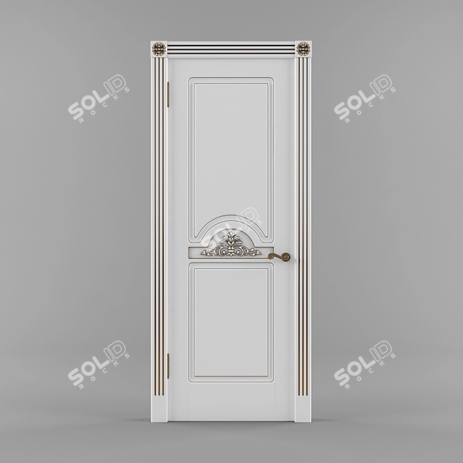 Elegant K-77GB Model Door 3D model image 1