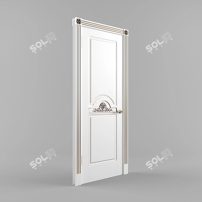 Elegant K-77GB Model Door 3D model image 2