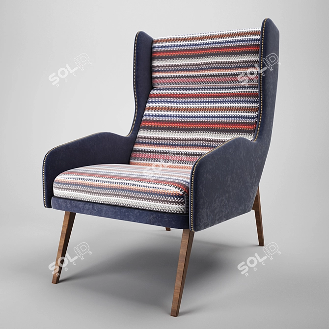 Modern Armchair "AMSTRONG 3D model image 1