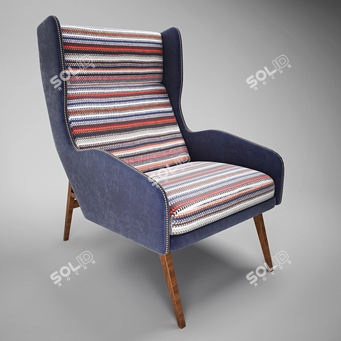 Modern Armchair "AMSTRONG 3D model image 2