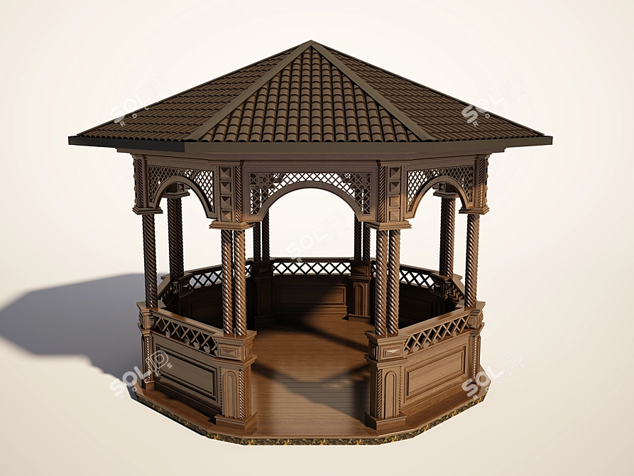 Classic Arbour 3D model image 2