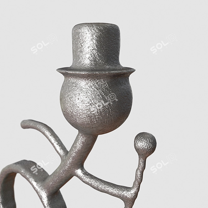 Graceful Dancer Figurine 3D model image 3