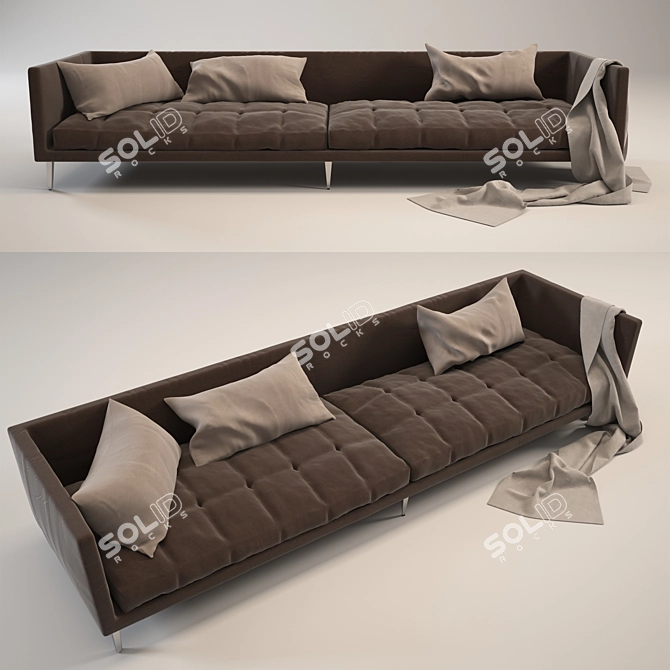 Modern Cloth Sofa 3D model image 1