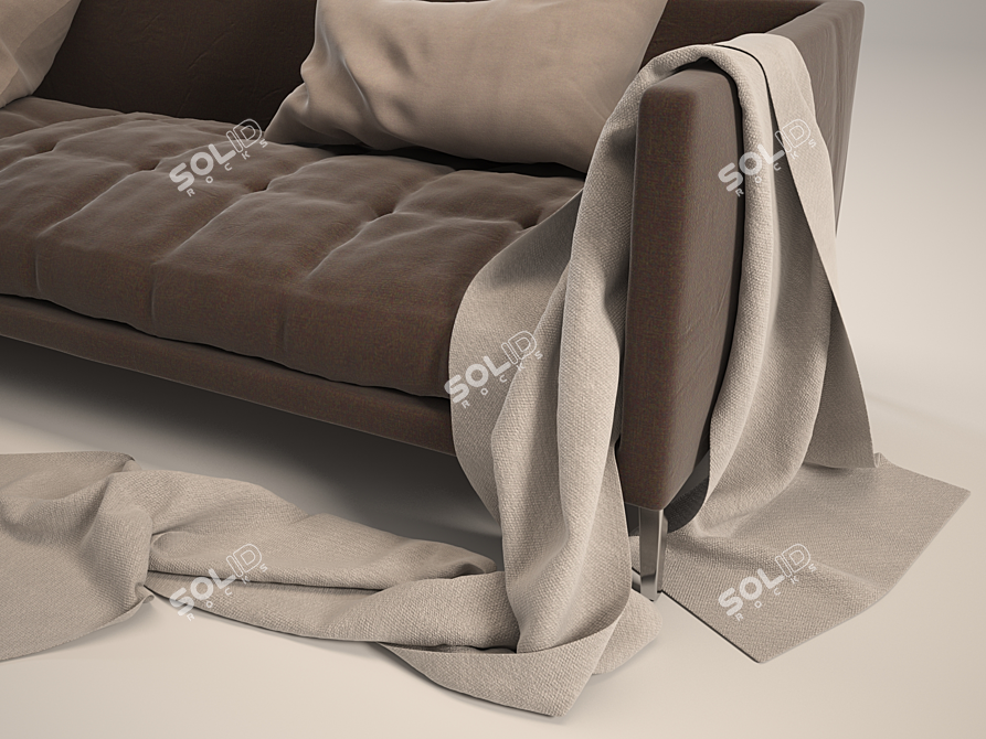 Modern Cloth Sofa 3D model image 2