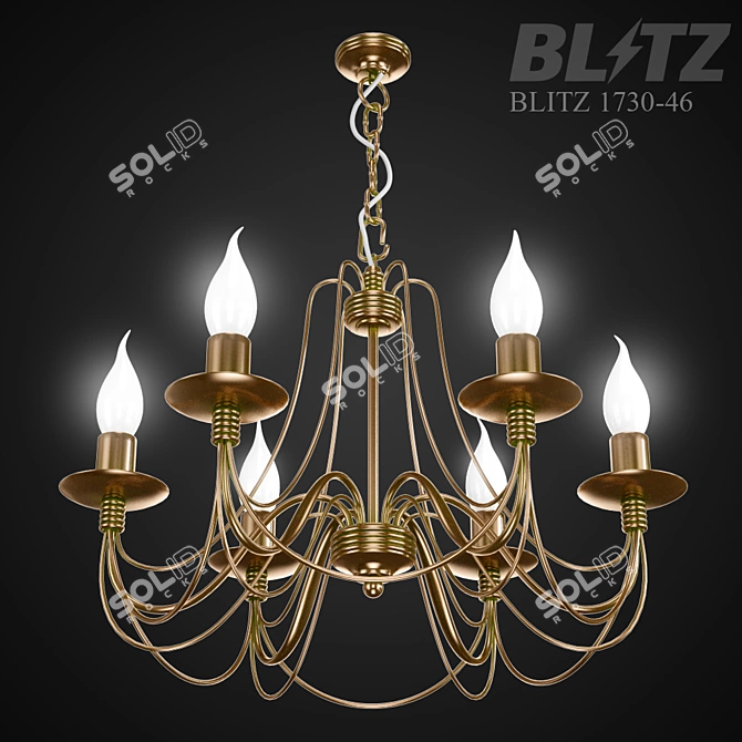 Blitz 1730-46 Vintage Chandelier 3D model image 2