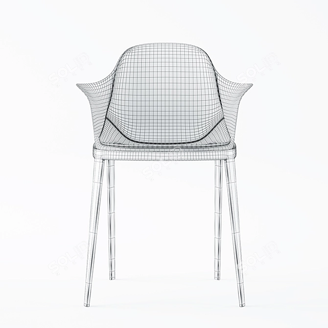 Sleek Elle Chair: Elegant Design 3D model image 1