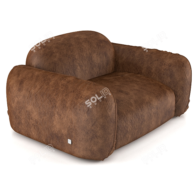 Elegant Italian Piumotto08 Sofa 3D model image 2