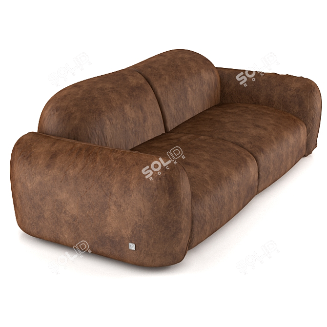 Elegant Italian Piumotto08 Sofa 3D model image 3