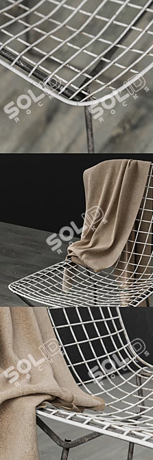 Modern Metal Chair 3D model image 3