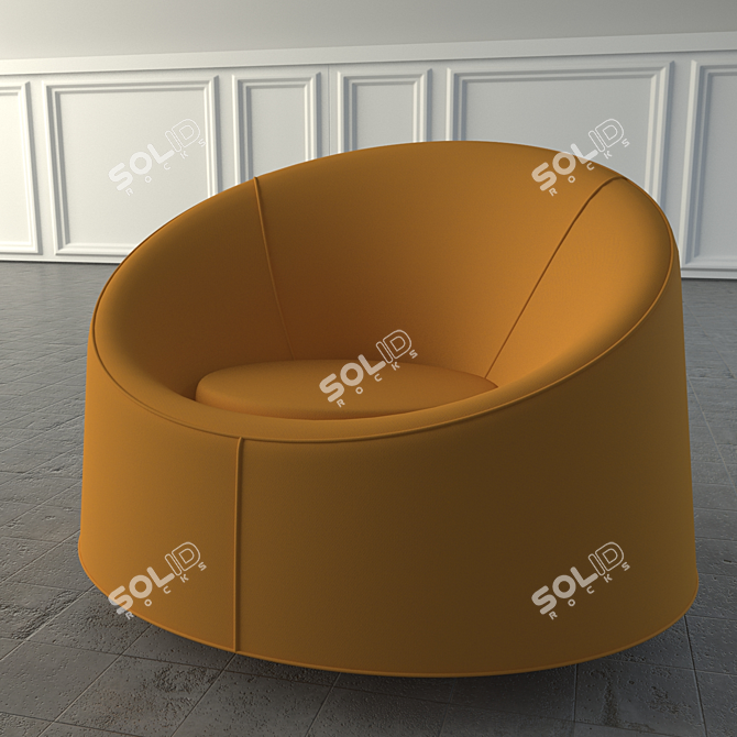 Elegant Tacchini Crystal Chair 3D model image 1