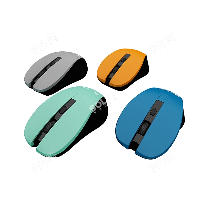 Wireless Computer Mouse 3D model image 1