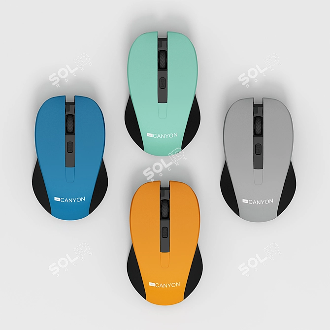 Wireless Computer Mouse 3D model image 2