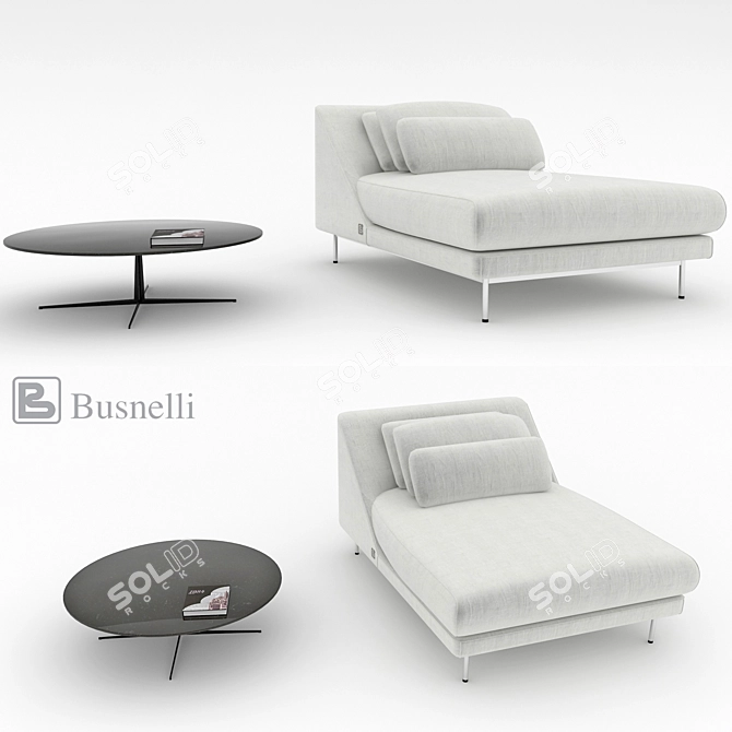 Busnelli Daytona Sofa 3D model image 1