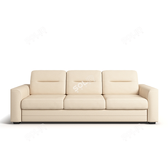 Modern Leather Sofa Berg 3D model image 1