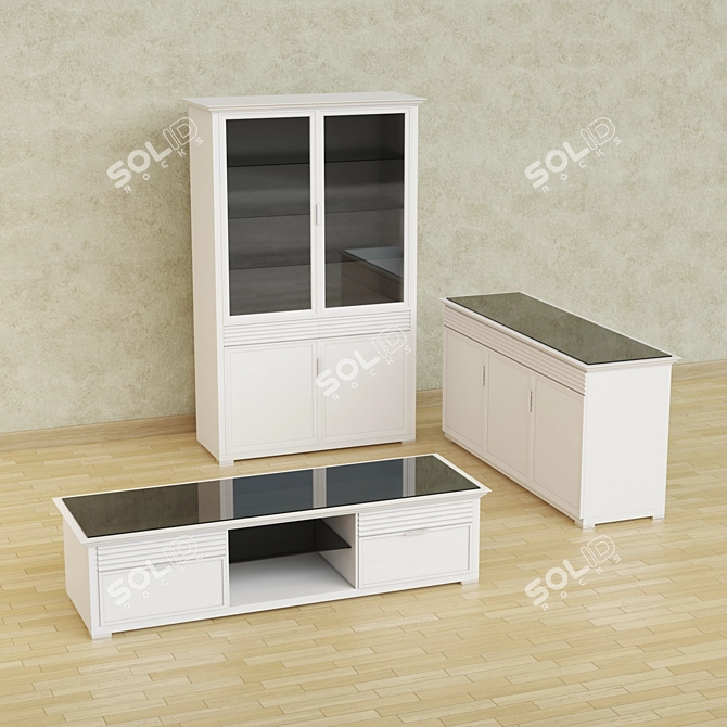 Elegant Selva Furniture Set 3D model image 1