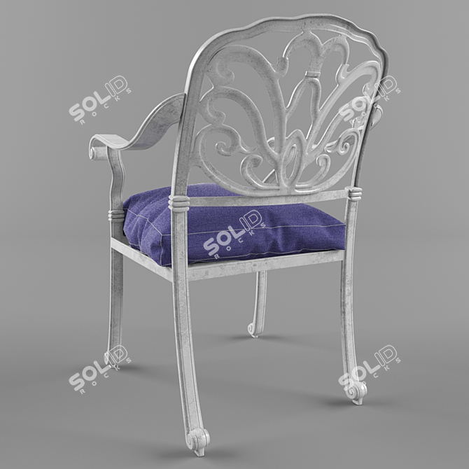 Elegant San Marino Chair 3D model image 2