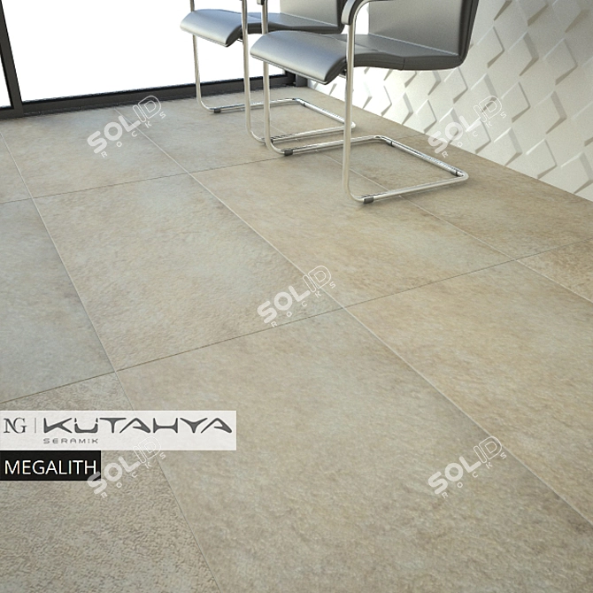 Megalith Noce and Odeon Glossy Tiles 3D model image 2